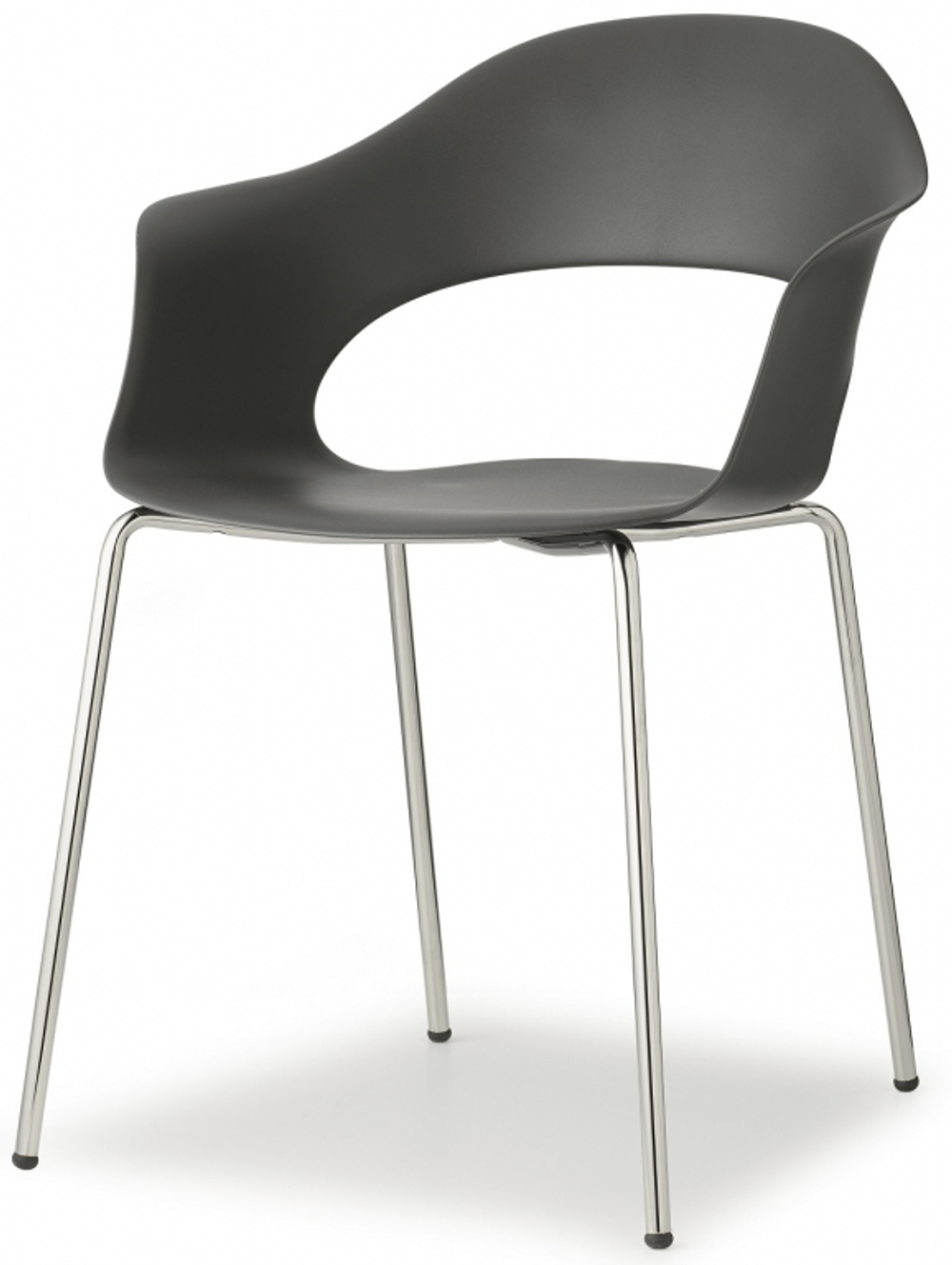 Кресло пластиковое Scab Design Lady B, хром, антрацит