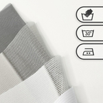 Вертикальные тюлевые жалюзи "Вальс" с карнизом Стандарт без декоративной планки, ткань коллекции Шуберт, цвет 9516 латте