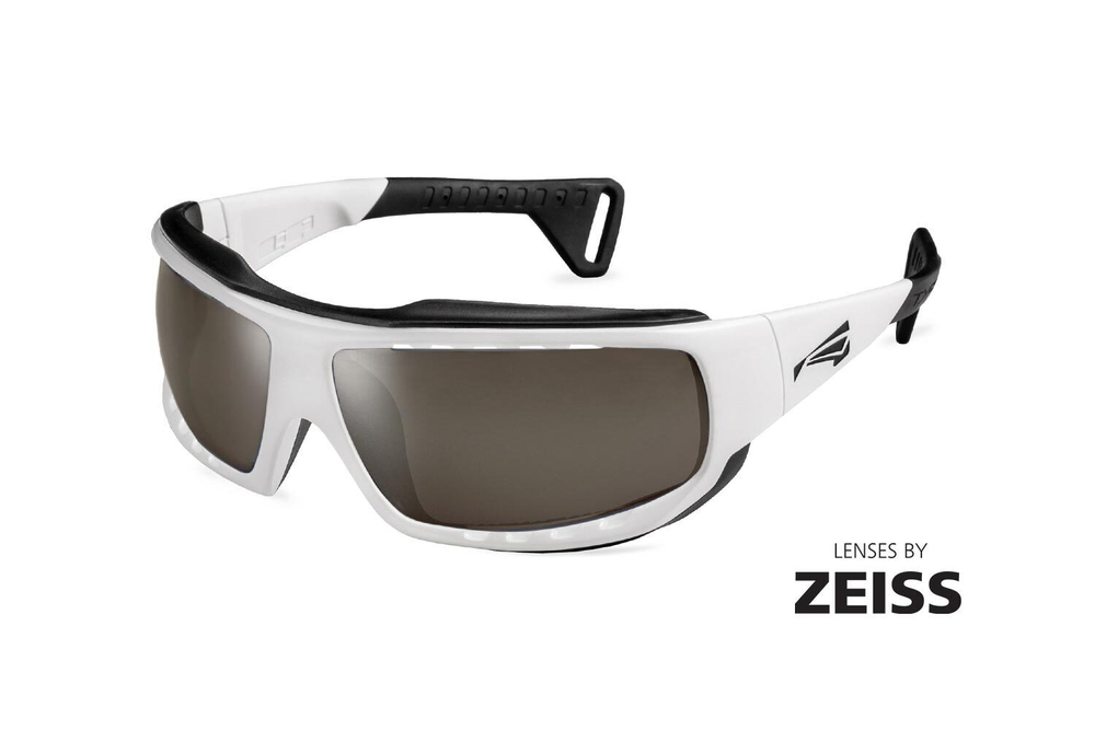 Спортивные очки LiP Typhoon / Gloss White - Black / Zeiss/ PA Polarized / Methane Brown Lens