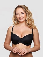 Бюстгальтер пуш-ап с гладкой формованной чашкой (Размер: 75A) (Цвет: белый)