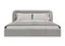 Кровать двуспальная Classic 200 см (серый, велюр)