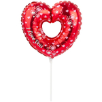 Шар Фольгированный Сердце красное (Красный)