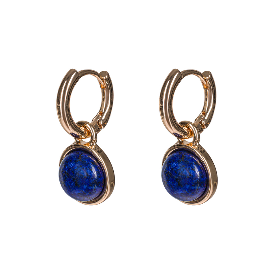 Серьги Fiore Luna NATURAL LAPIS LE1111 BL/G