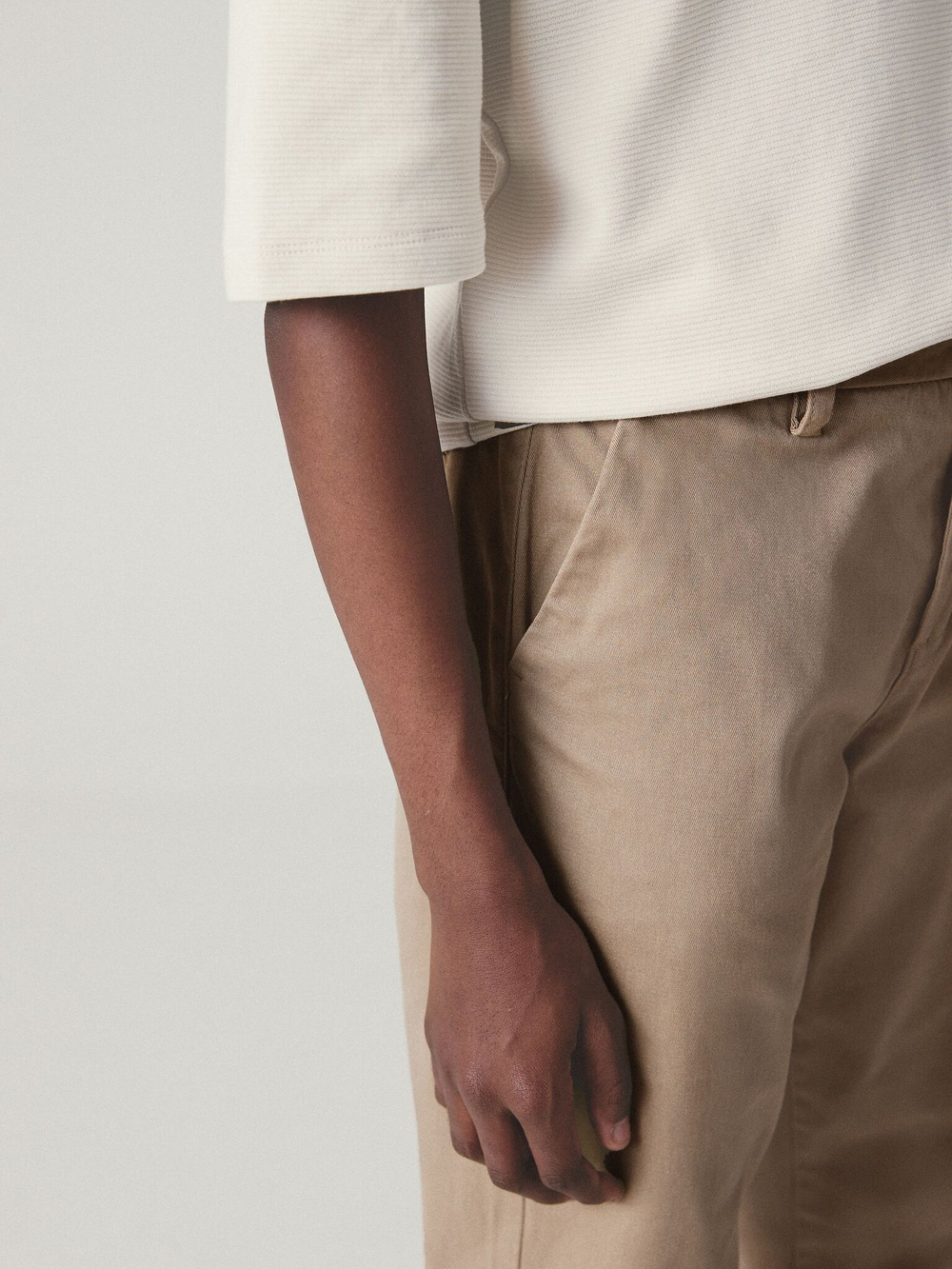 Брюки чинос для мальчика Next T55-749, Песочный