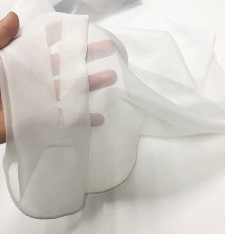 Вуаль с утяжелителем Arya арт.Turkuaz col. 2001 белый (высота 295 см, Турция)