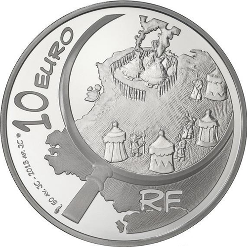 10 евро. Астерикс. Франция. 2013 год. PROOF