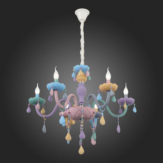 SL1700.783.06 Люстра подвесная ST-Luce Разноцветный E14 6*40W FIATA