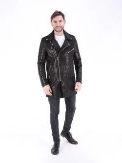 Плащ мужской кожаный, куртка мужская