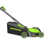 Газонокосилка аккумуляторная Greenworks GD40LM411 40В (1 x 4 Ач, ЗУ) нож 41 см, 2521007UB