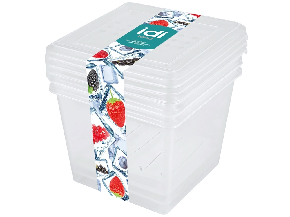 Комплект контейнеров для заморозки 3шт 1л Asti