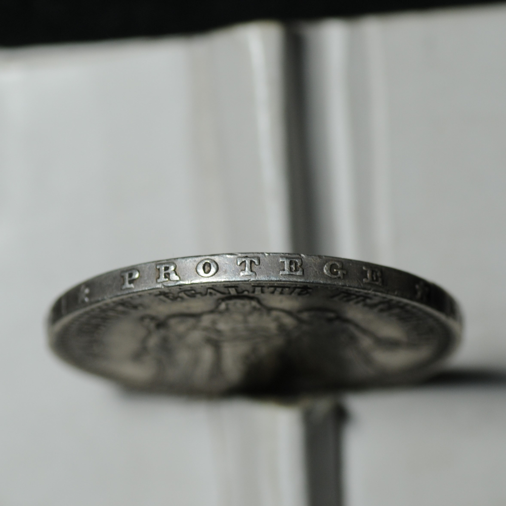 Старинная серебряная монета Франции 5 франков 1873 года