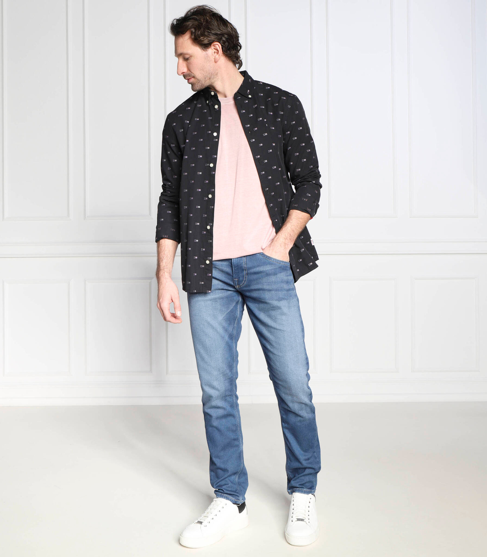 рубашка essential dobby Tommy Jeans - черный(DM0DM15111)