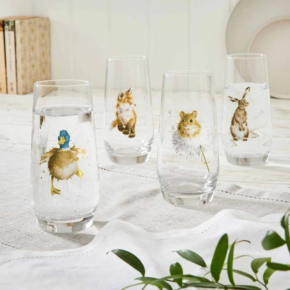 Royal Worcester Набор из 4 бокалов Wrendale Designs 550 мл