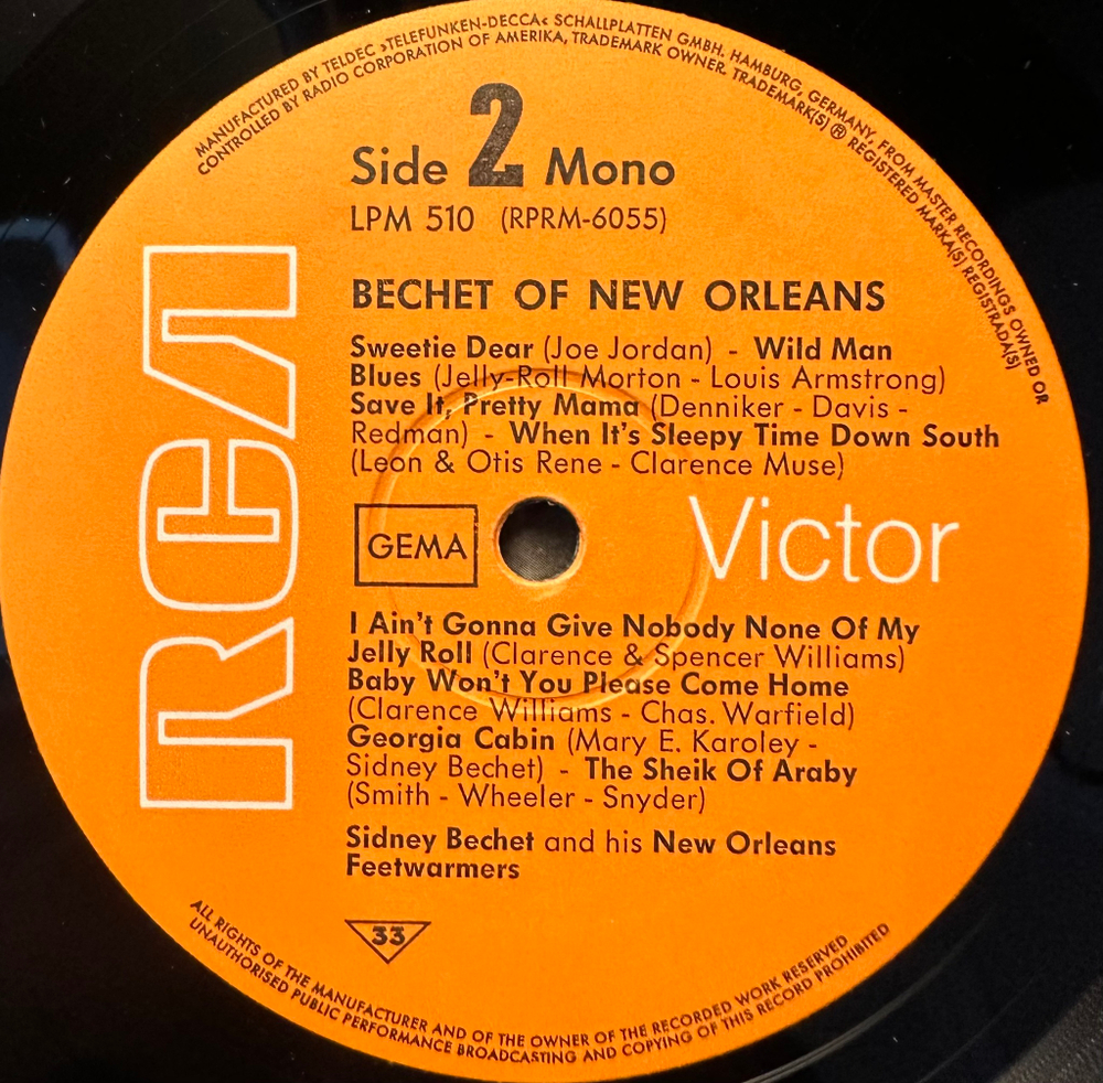 Sidney Bechet - Bechet Of New Orleans (Германия)