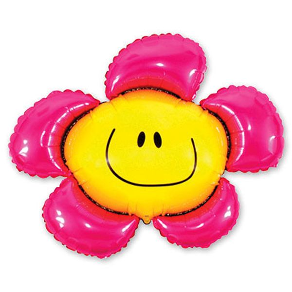 Шар фигура Цветок с лепестками розовыми