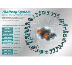 Шуруповерт, 18 В, патрон -быстрозажимной, разноцветный