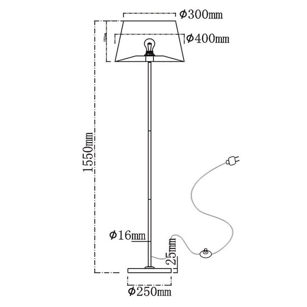 Торшер Kink Light Верто 08084-F,02