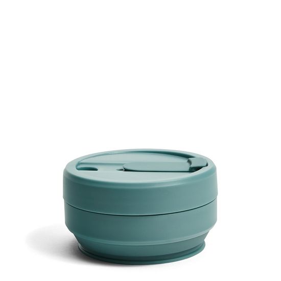 Стакан складной силиконовый Stojo Biggie Eucalyptus, 16 oz / 470 мл