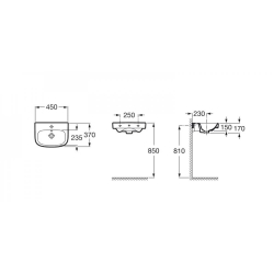 Раковина Roca Debba 45x37 см 7325997000