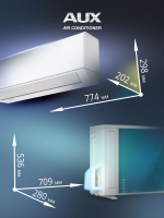 Сплит-система AUX ASW-H12A4/CA-R2DI + AS-H12A4/CA-R2DI, белый
