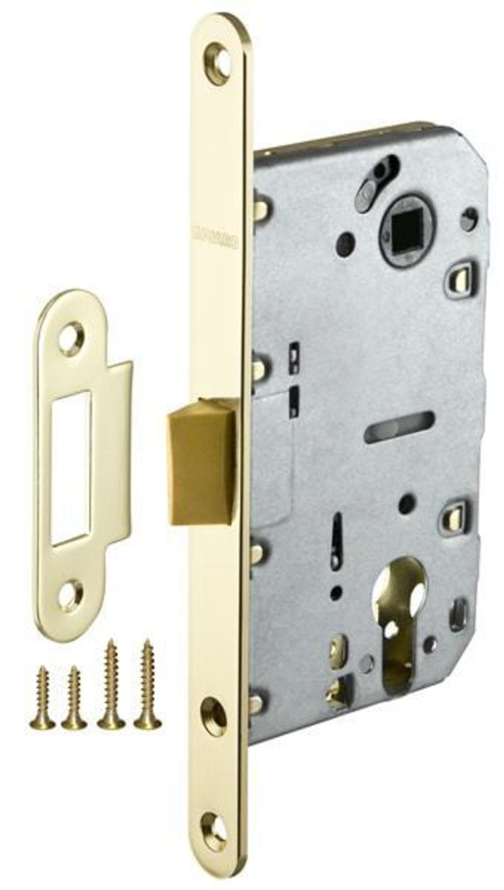 Замок под цилиндр пластик Фуаро PLASTIC P85C-50 GP, цвет латунь (гарантия - 12 месяцев)