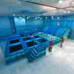 Батутная арена «Волна» 12×6 м, 8 батутов, с поролоновой ямой и горкой