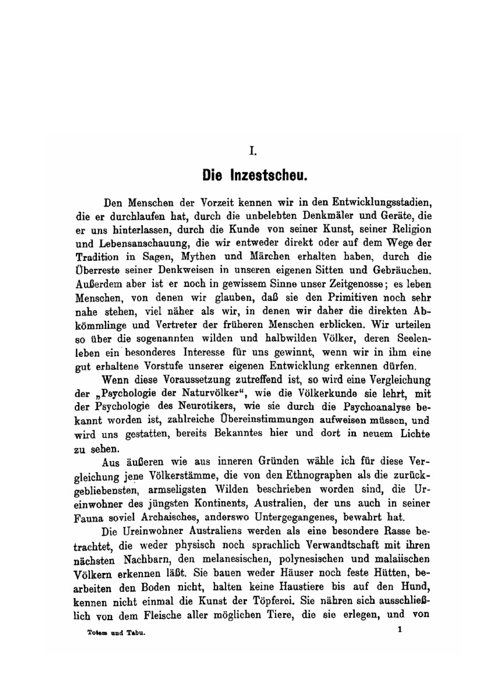 Totem und Tabu. Einige Übereinstimmungen im Seelenleben der Wilden und der Neurotiker | Sigmund Freud