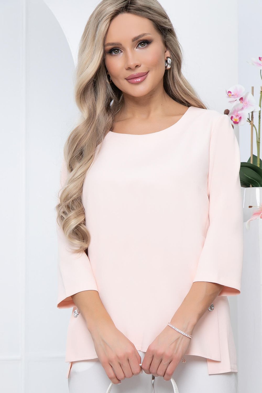 Блуза "Киара" (персик) Б5726 LT Collection