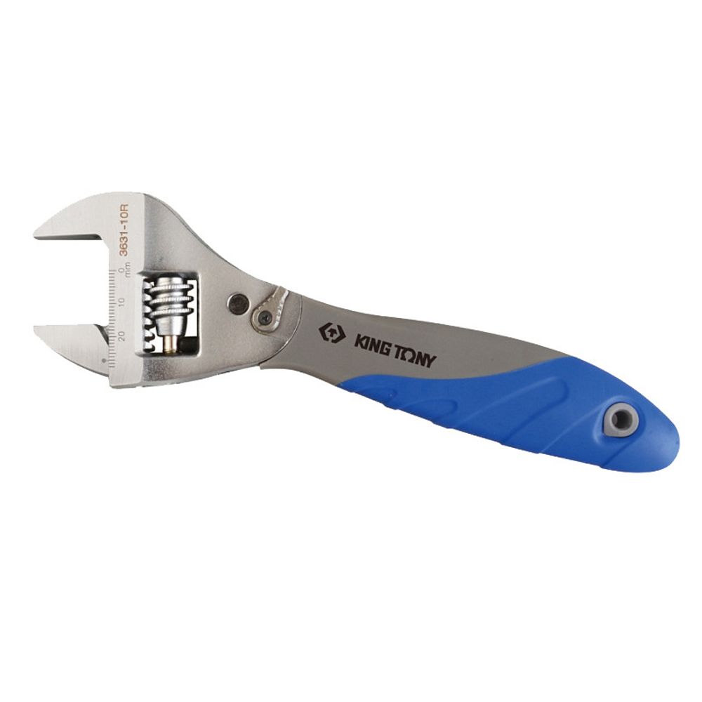 KING TONY (3631-10R) Ключ разводной 250 мм, с трещоточным механизмом