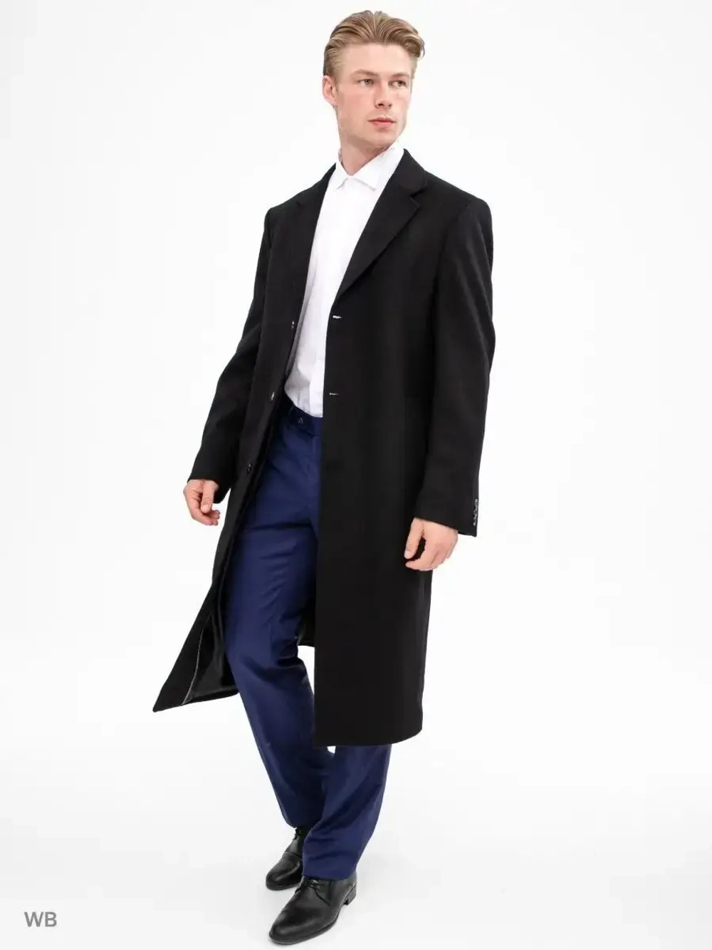 Пальто мужское длинное оверсайз