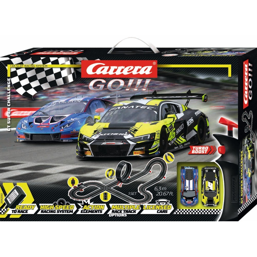 Carrera GO!!! - Автотрек 6,3 м GT Super Challenge + 2 машинки 62563 / артикул   62563  / GTIN 4007486625631
