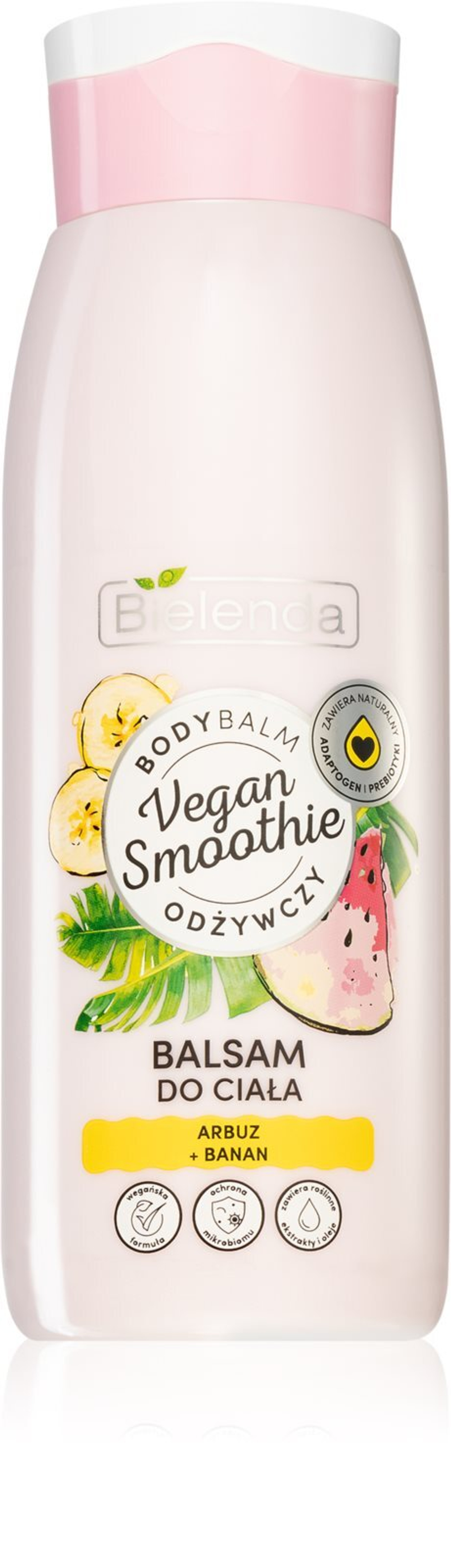 Bielenda Vegan Smoothie Watermelon + Banana - смягчающий лосьон для тела /   400  ml  / GTIN 5902169045623