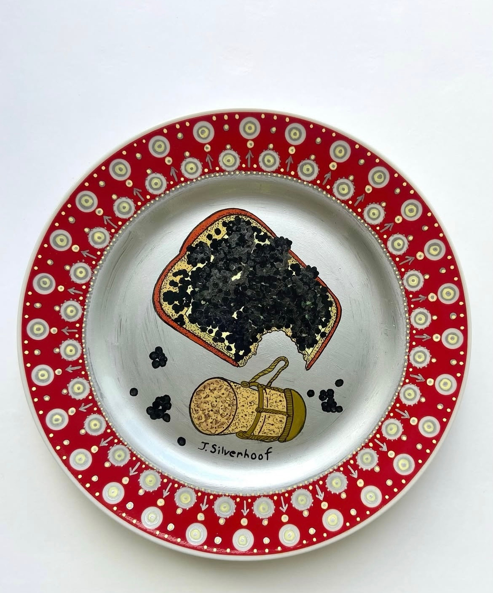 SILVERHOOF JULIA ТАРЕЛКА "BLACK CAVIAR SANDVICH" ИЗ СЕРИИ "The simple thins with I like"