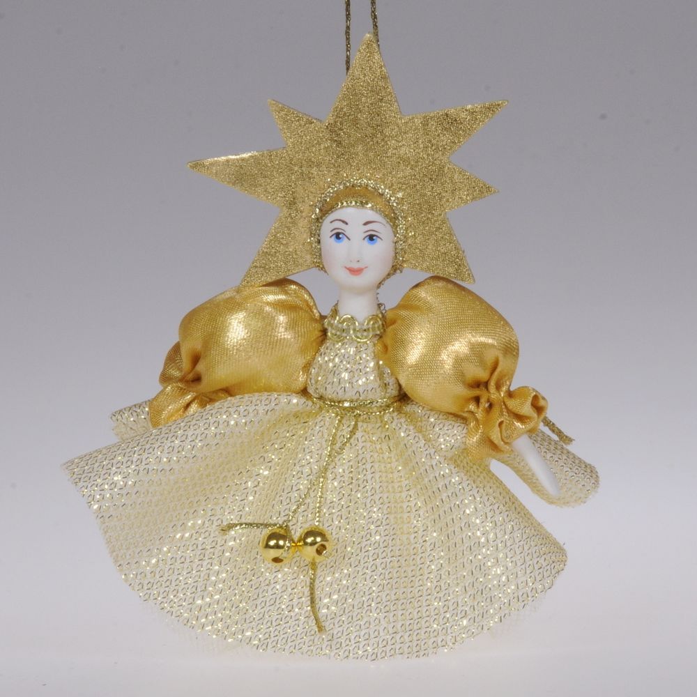 Ёлочная игрушка "Девочка-звёздочка"