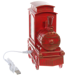 Сувенир с подсветкой «Паровозик-Дед Мороз» 16*6.5*17 см, цвет микс (питание от USB и батареек)