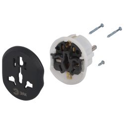 Разветвитель электрический ЭРА SP-1e-UVL универсальный на 1 розетку 16А белый