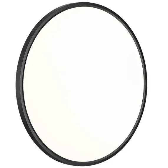 7660/48L MITRA LED SN 087 Светильник пластик/белый/черный LED 48Вт 3000/4000K D600 IP40 ALFA BLACK