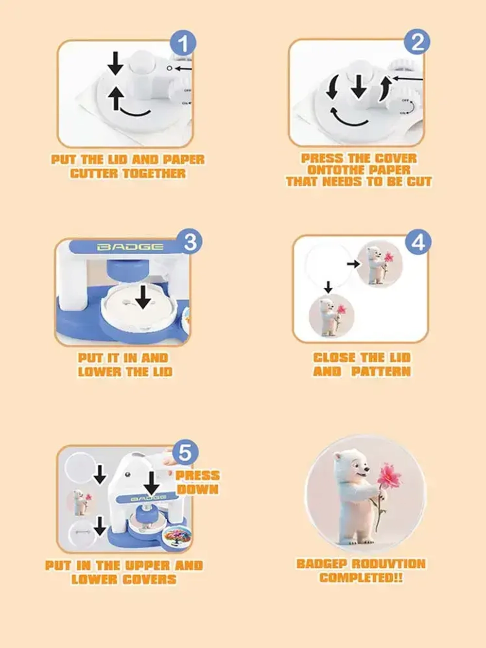 Аппарат для изготовления значков 44 мм