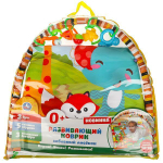 Детский игровой коврик "Забавный лисенок" с игрушками на подвеске, в пакет B1682982-R (Умка)