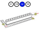 Балка синяя для конструктора Outdoor