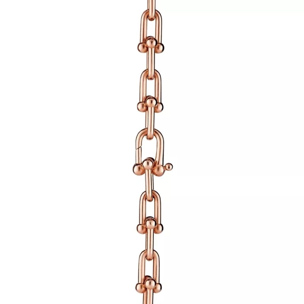 Колье из розового золота 18k,Tiffany 💠Hard Wear Gradueted link. Единственное в наличии