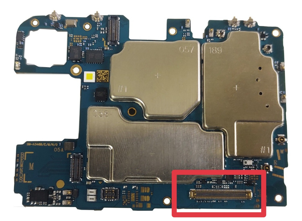 Samsung Galaxy A34 5G (SM-A346B)
-FPC коннектор дисплея (на плату)