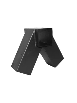 Кронштейн-коннектор тройной для качелей угол 60 градусов проходной под брус 100х100 мм, 2 шт