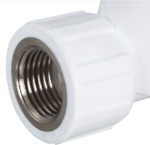 Угольник полипропиленовый комбинированный внутренняя резьба PN25 d25х1/2"