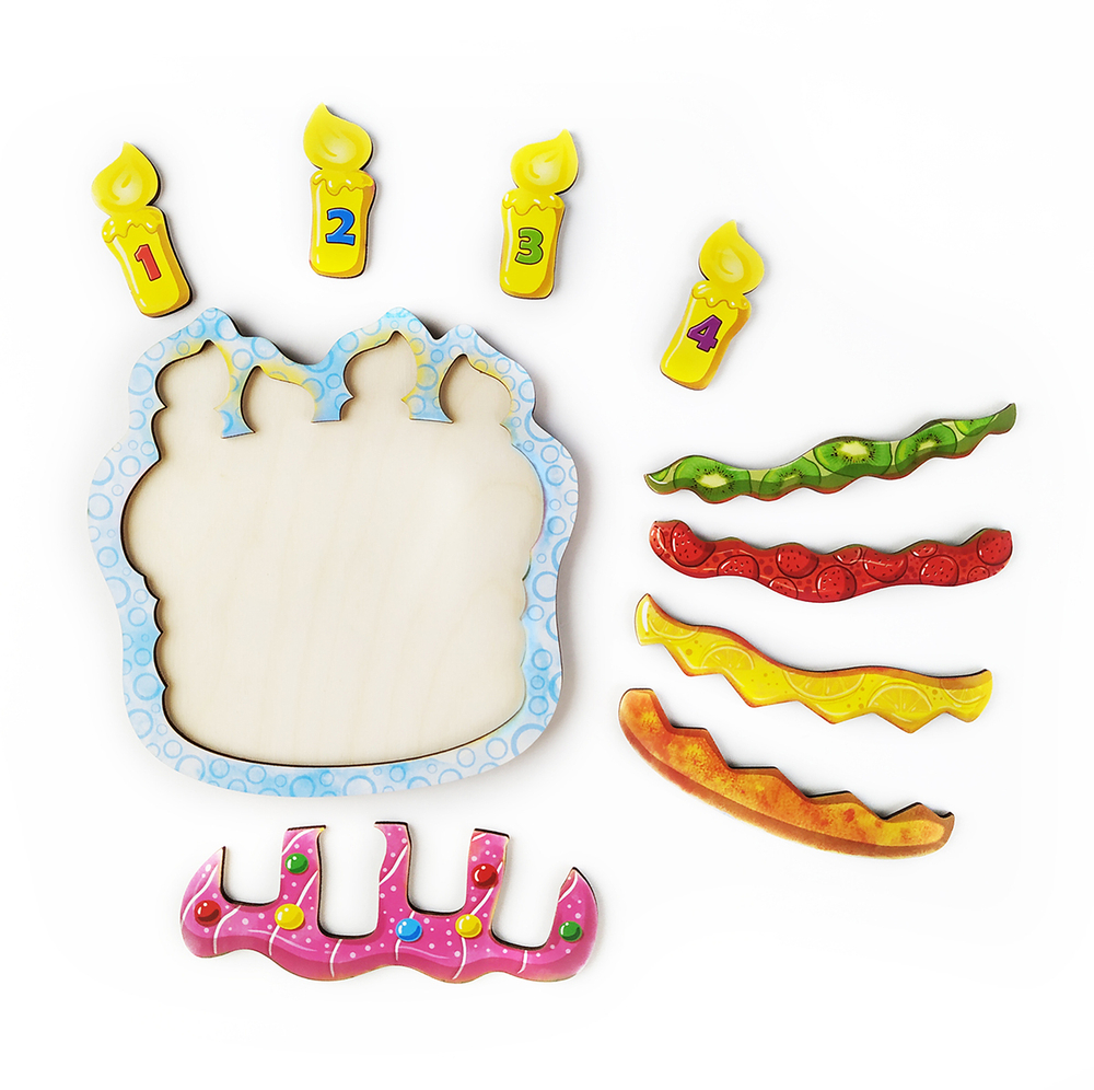 Пазл "Клубничный торт"