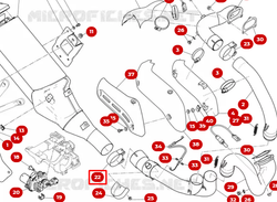 Ducati Хомут выхлопной системы 74142651A