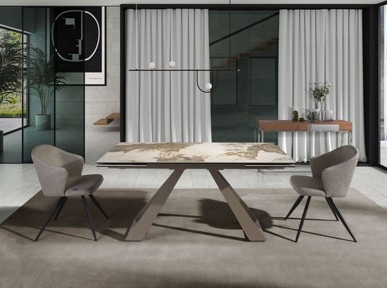 Стул F3208-GRIS /4057 черные ножки