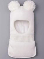 Шапка шлем детская зимняя вязаная