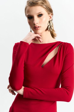 Платье трикотажное 1284 скарлетт