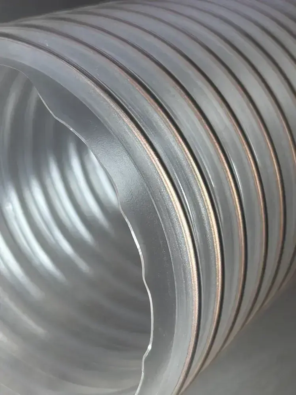 Воздуховод шланг рукав полиуретановый 60 мм армированный проволокой шланг 3 м для аспирации стружкоотсоса и вытяжки с утолщенной стенкой